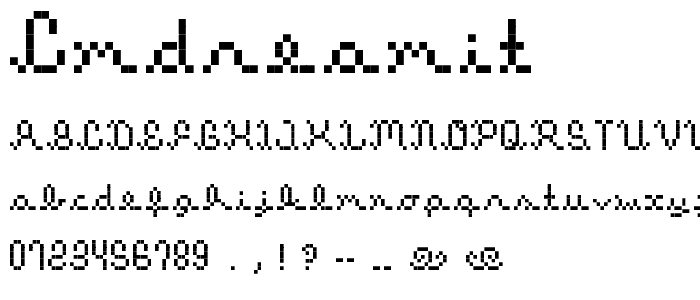 cmdreamit font