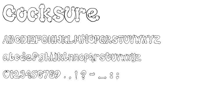 cocksure font