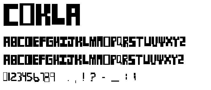cokla font
