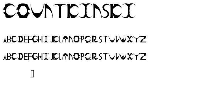 countkinski font