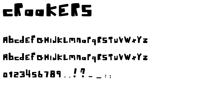 crookers font