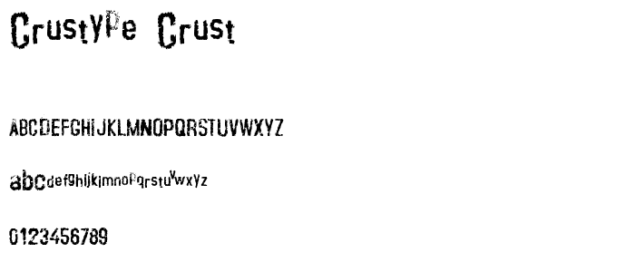 crustype_crust font