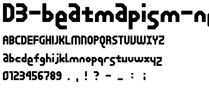 D3 Beatmapism Neo font