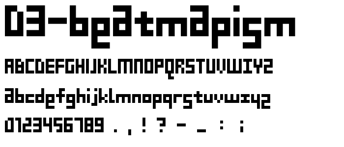 D3 Beatmapism font