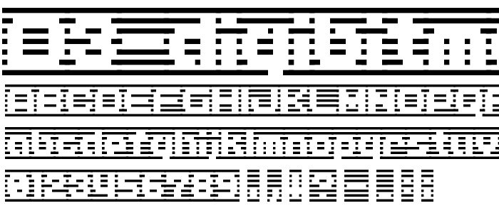 D3 DigiBitMapism type B wide font