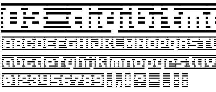 D3 DigiBitMapism type B font