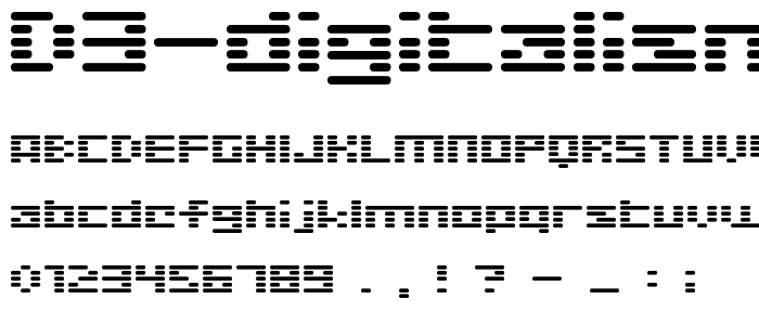 D3 Digitalism Round font