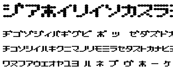 D3 Electronism Katakana font