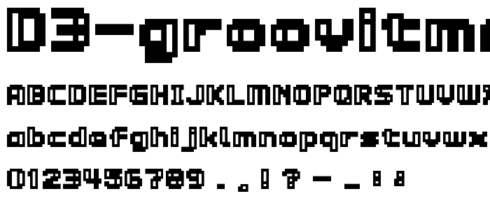 D3 Groovitmapism font