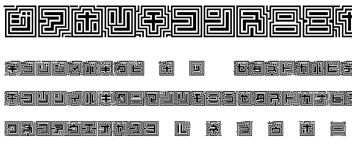 D3 Labyrinthism katakana police