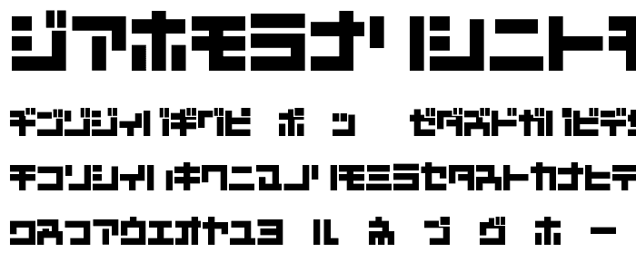 D3 Mouldism Katakana font