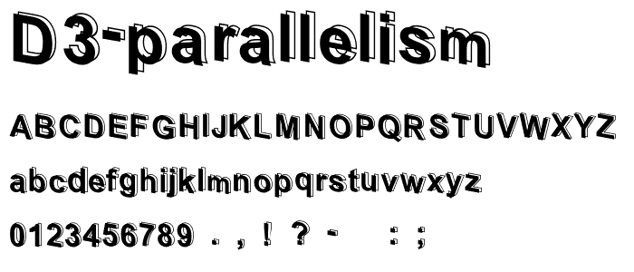 D3 Parallelism font