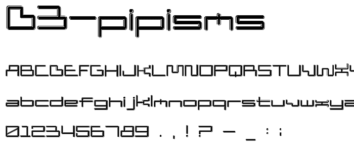 D3 PipismS font