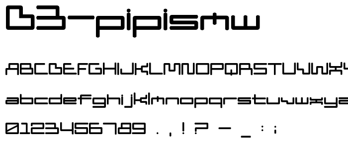 D3 PipismW font