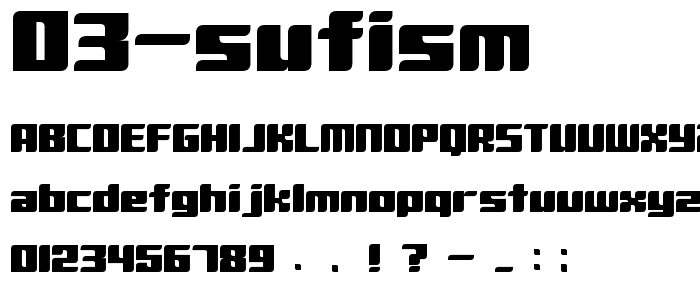 D3 Sufism font