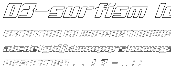 D3 Surfism_IO font