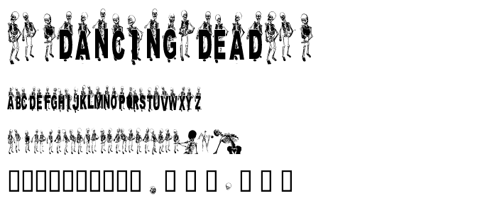 DANCING-DEAD font