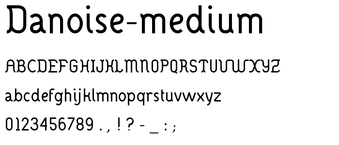 DANOISE-Medium font