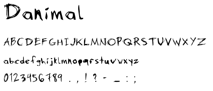 DANimal font