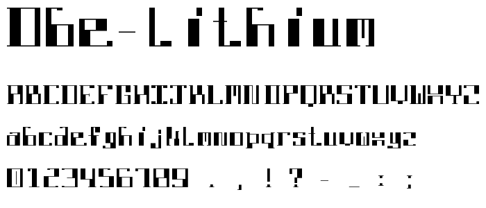 DBE-Lithium font