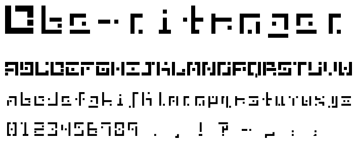 DBE-Nitrogen font