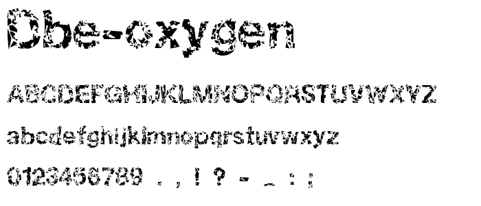 DBE-Oxygen font