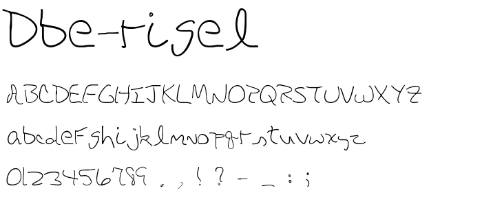 DBE-Rigel font