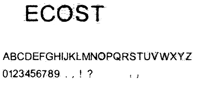DECOST font