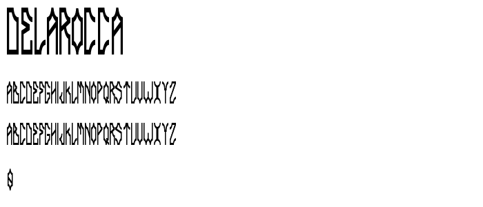 DELAROCCA font