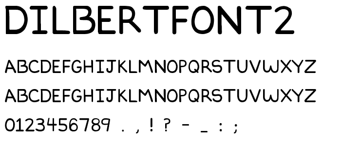 DILBERTFONT2 font