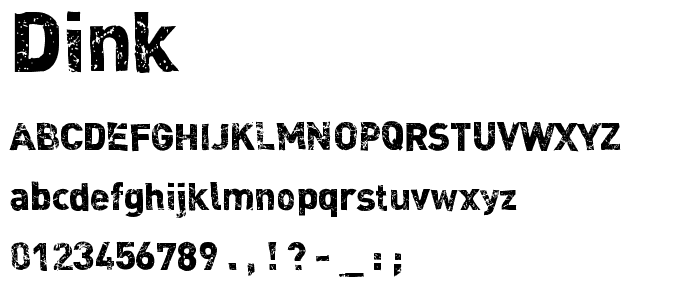 DINk font