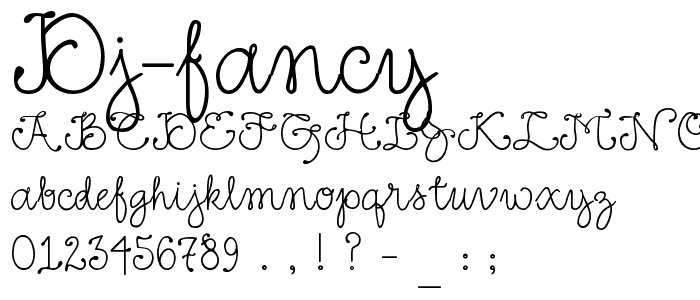 DJ Fancy font