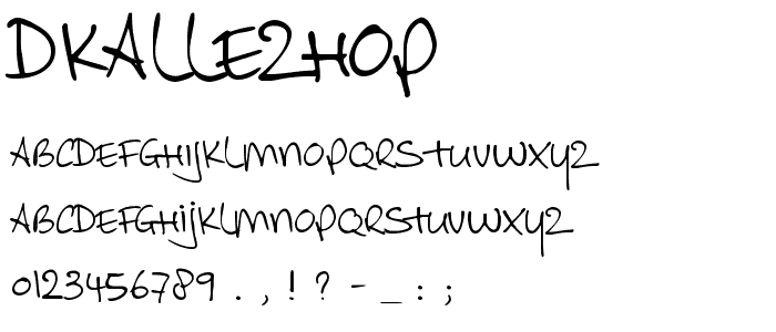 DKAllezHop font