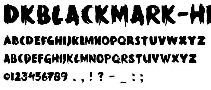 DKBlackMark-Heavy font