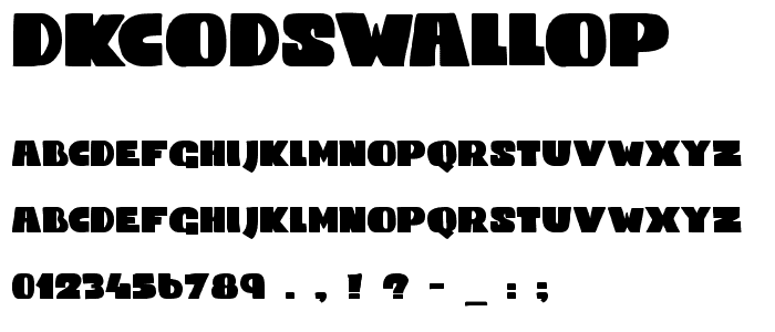 DKCodswallop font