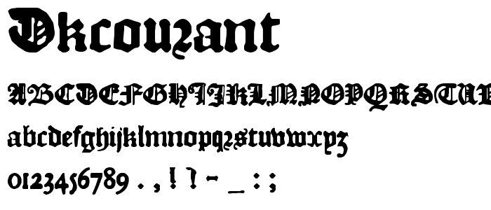 DKCourant font