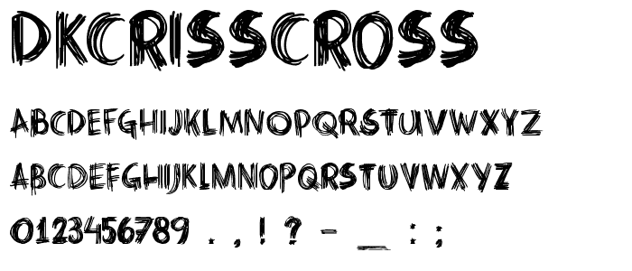 DKCrissCross font