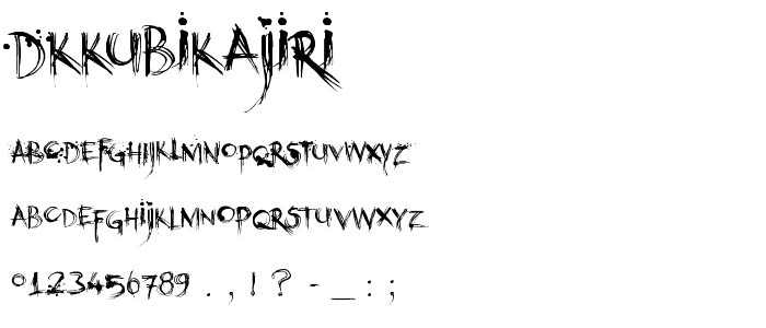 DKKubikajiri font