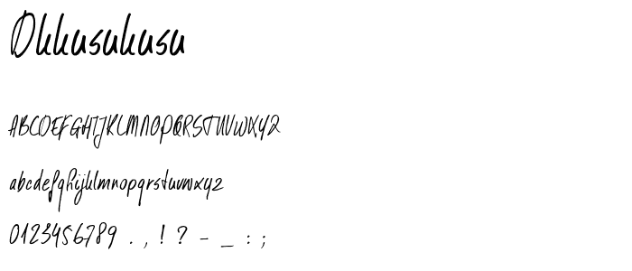 DKKusukusu font