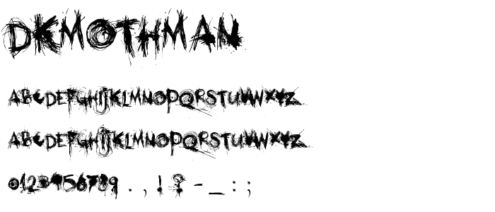 DKMothman font