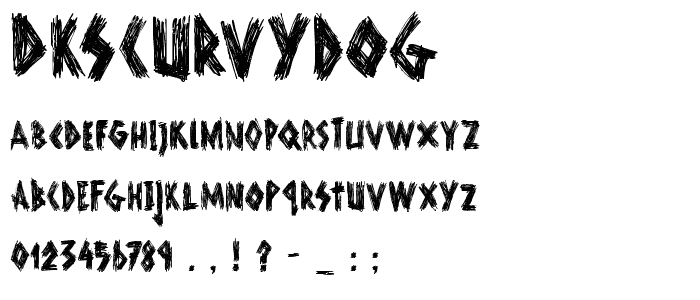 DKScurvyDog font