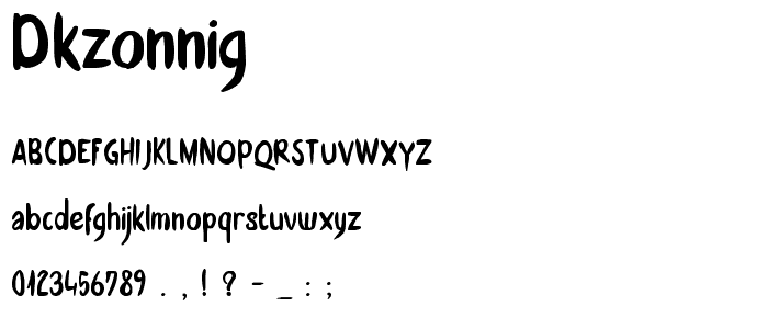 DKZonnig font