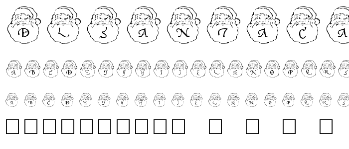 DLSantaCaps font