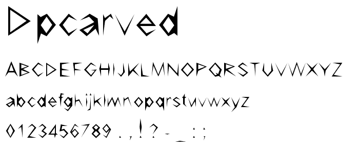 DPCarved font