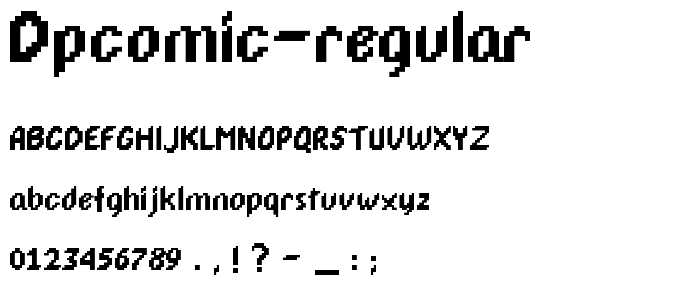 DPComic Regular font
