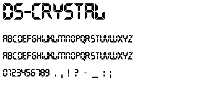 DS Crystal font