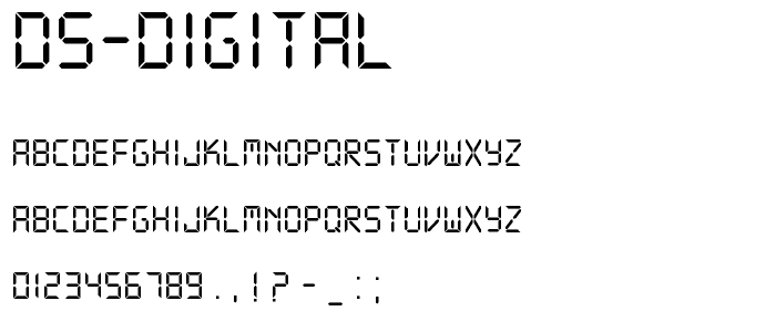 DS-Digital font