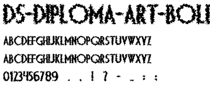 DS Diploma Art Bold font