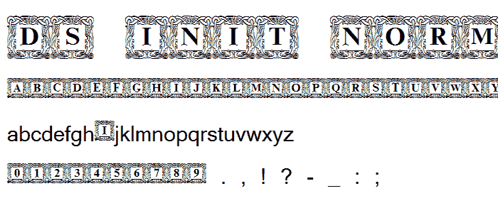DS Init Normal font