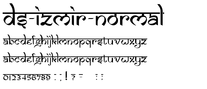 DS Izmir Normal font